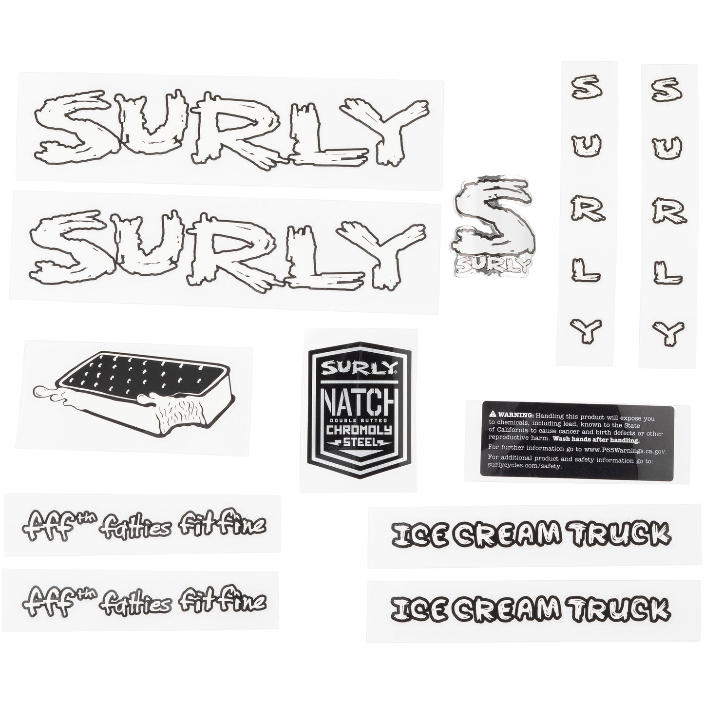 Ice Cream Truck Decal Set